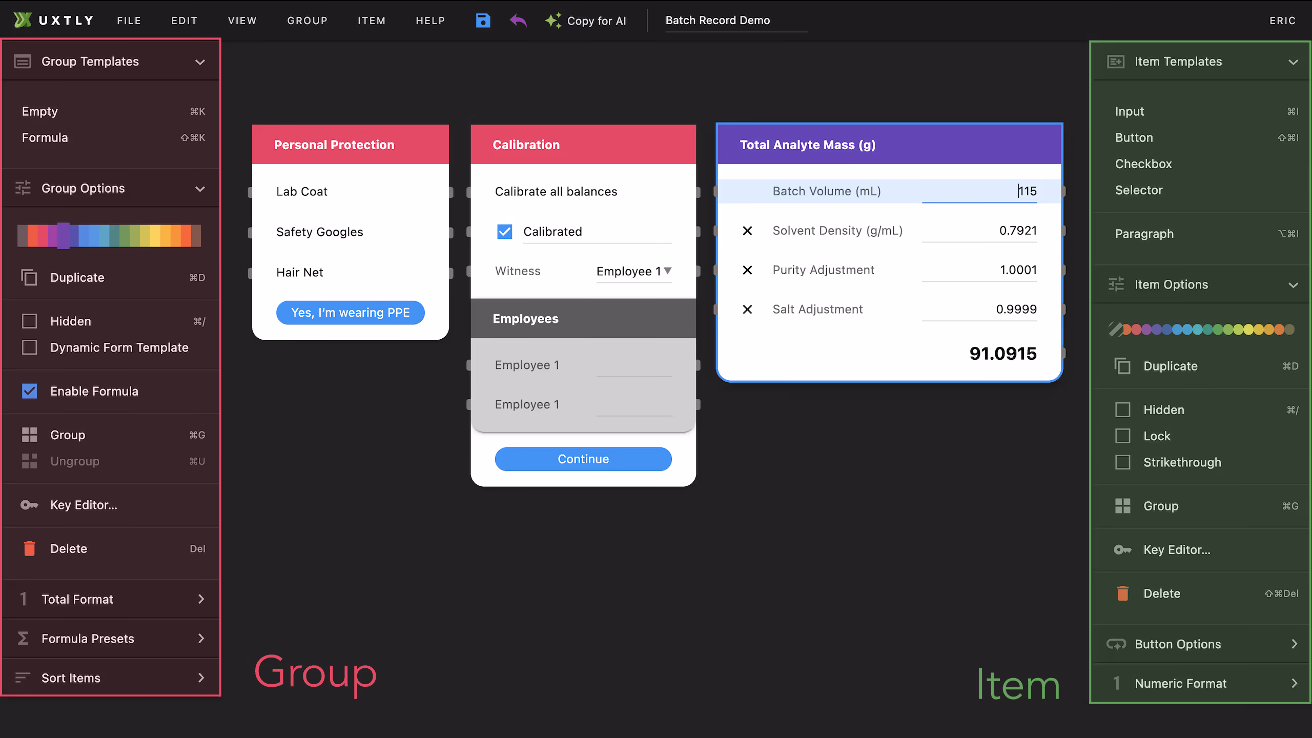 Uxtly’s Drafter Workspace