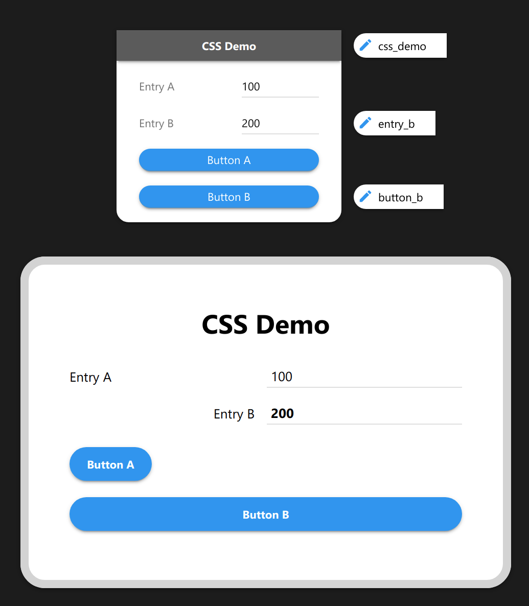 Editing CSS styles in Uxtly.